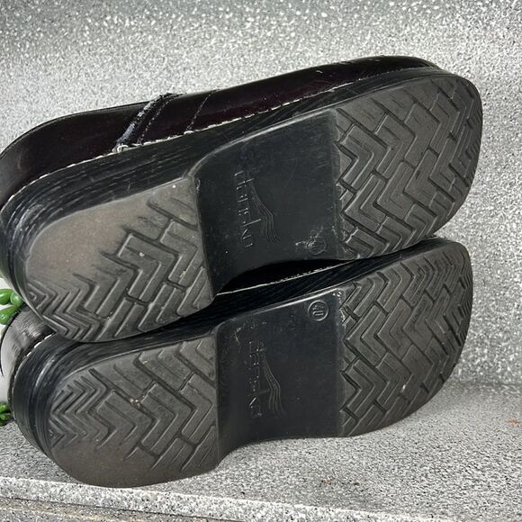 Dansko Metallic Plum Purple Professional Clogs Mules Shoes - Picture 7 of 8